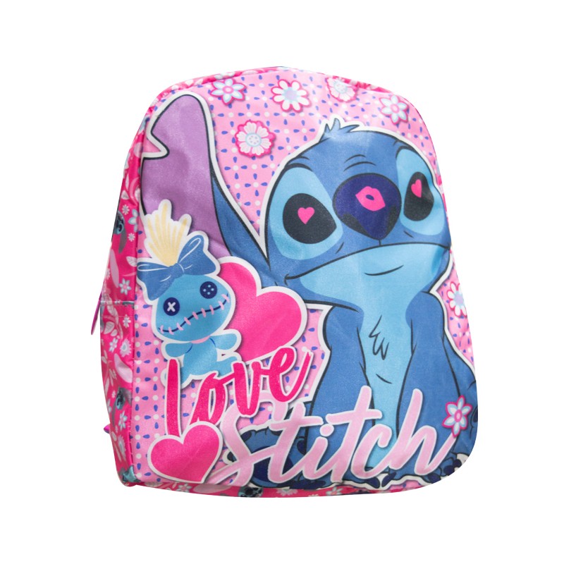 Zaino asilo Stitch love una cerniera