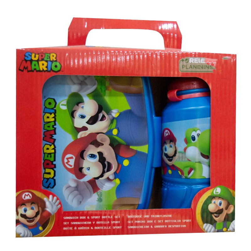 Set borraccia portamerenda Super Mario