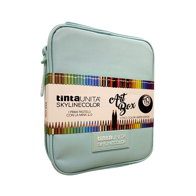 Astuccio TintaUNITA® Skyline color con 110 pastelli a matita Art Box