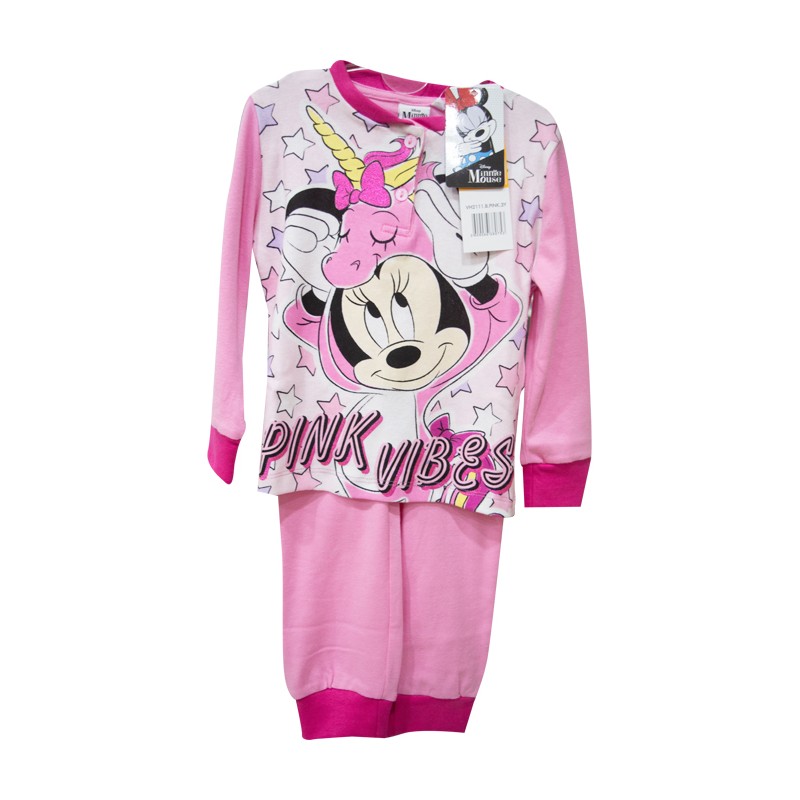 Pigiama caldo cotone Minnie Mouse Disney 5 anni